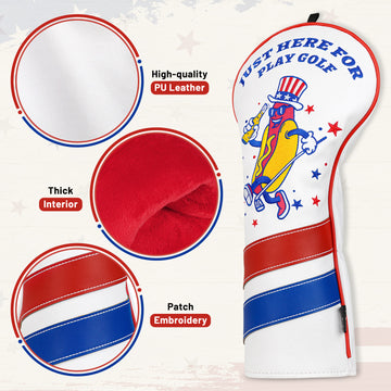 Hot Dog Embroidery Driver Headcover